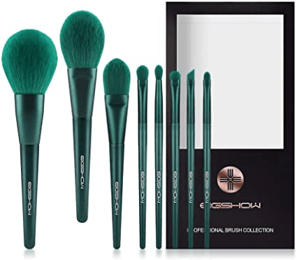 Emerald makeup brushes