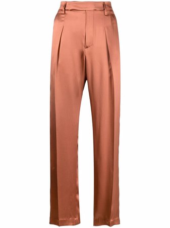 Brunello Cucinelli high-waisted straight trousers