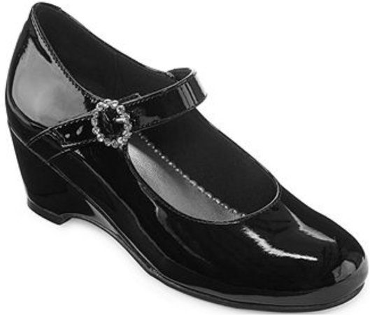 Mariah black tie shoe