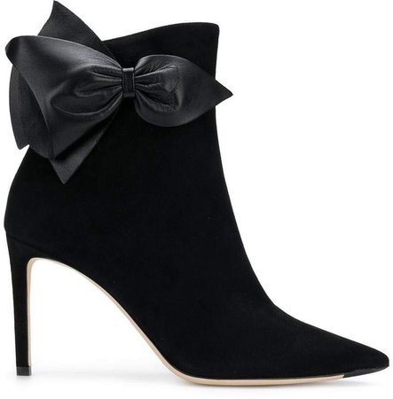 Bow ankle boots