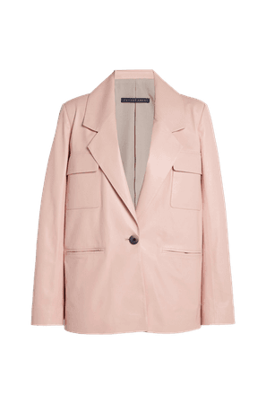 Suit Leather Jacket Pink | Zeynep Arçay