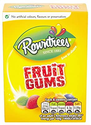 Amazon.com : Rowntrees Fruit Gums Carton 125g : Gummy Candy : Grocery & Gourmet Food