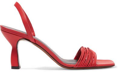 Neous - Dilema Leather Slingback Sandals - Red