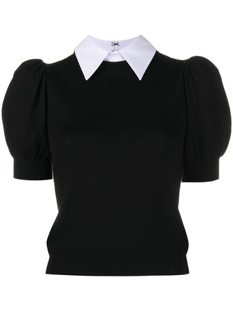 Alice+Olivia detachable-collar Knitted Top