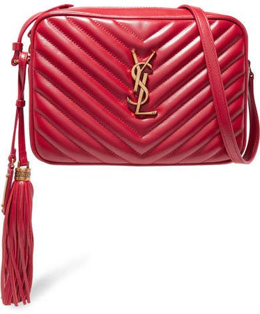 Monogramme Lou Medium Quilted Leather Shoulder Bag - Red