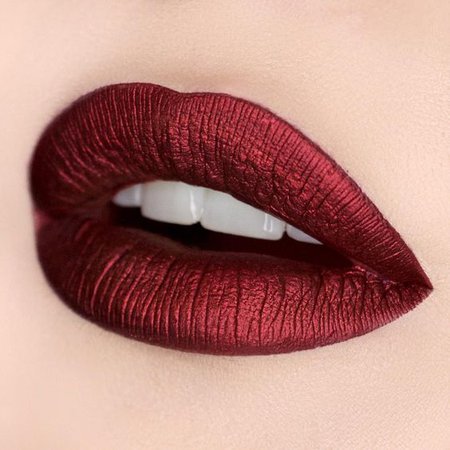 (303) Pinterest red lips metallic