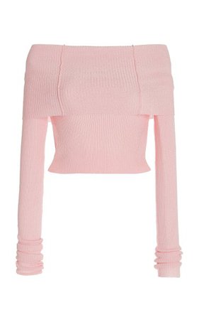 Anechka Ribbed-Knit Off-The-Shoulder Top By Anna October | Moda Operandi