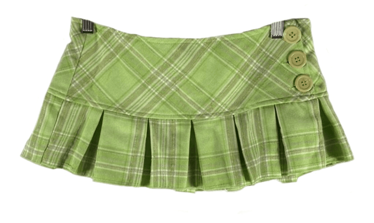 Apple Green Mini Skirt