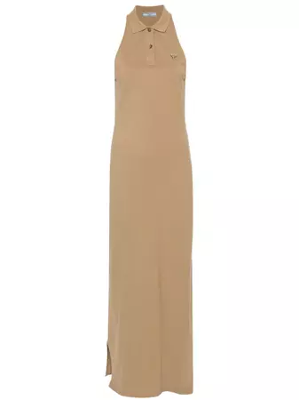 Prada Piqué Cotton Maxi Dress - Farfetch