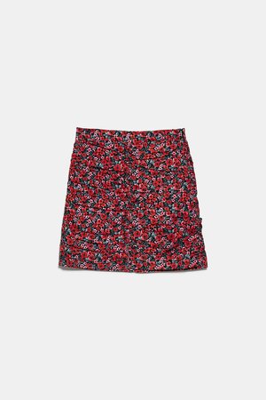FLORAL PRINT SKIRT-A-line Skirts-SKIRTS | SHORTS-WOMAN | ZARA United States