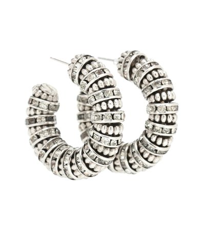 Crystal Hoop Earrings - Saint Laurent | mytheresa.com