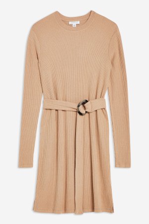 Ribbed Belted Mini Dress | Topshop