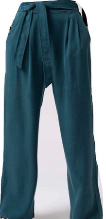 turquoise pants