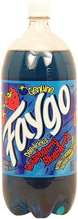 Amazon.com : Faygo Raspberry Blueberry Soda Pop, 2-liter plastic bottle : Cola Soft Drinks : Grocery & Gourmet Food