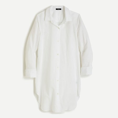 J.Crew: Button-up Beach Cover-up In Linen-cotton For Women