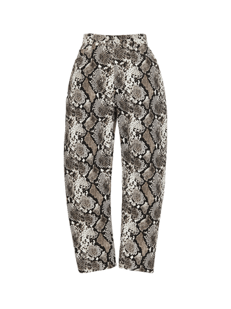The Attico Pants and Skirts | The Attico - "Dua" python-printed pants