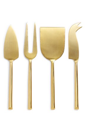 gold cheese knives