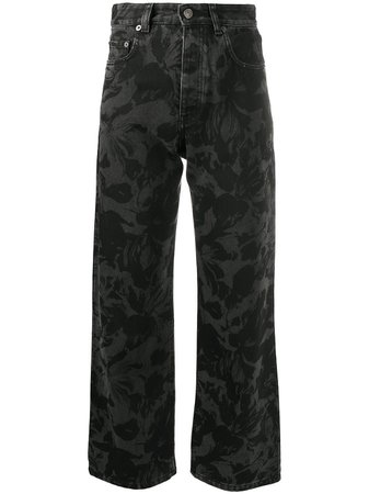 Balenciaga floral-pattern Cropped Jeans - Farfetch