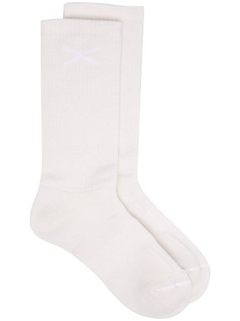 Barrie ribbed-knit Cashmere Socks