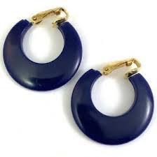 blue retro earrings - Google Search