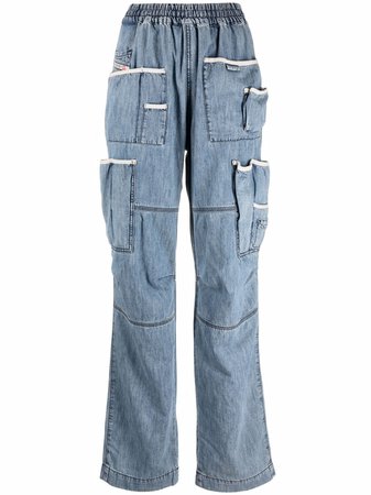 Shop Diesel straight-leg serra boyfriend jeans with Express Delivery - FARFETCH