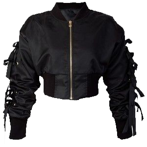 Black cropped jacket