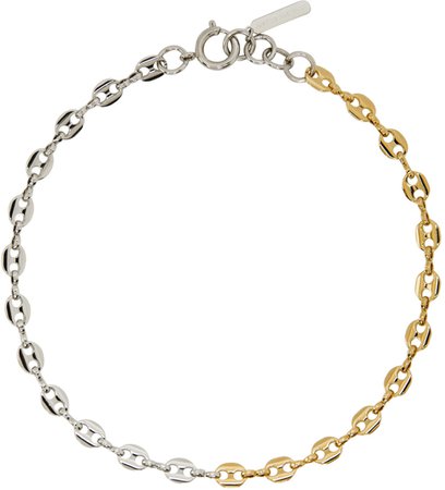 Justine Clenquet, Silver & Gold Joy Necklace