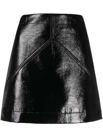 Courrèges Polished Finish Mini Skirt - Farfetch