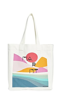 Isabel Marant Объемная сумка с короткими ручками и изображением восхода солнца | SHOPBOP