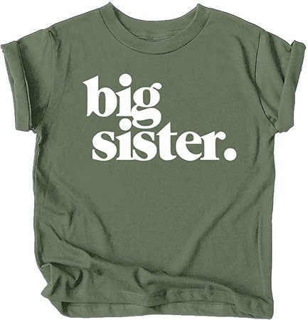 Amazon.com: Bold Big Sister Colorful Sibling Reveal Announcement T-Shirt for Baby and Toddler Girls Sibling Outfits Mauve Shirt 4T: Clothing