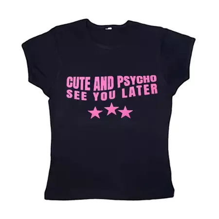 Cute And Psycho Baby Tee | BOOGZEL CLOTHING – Boogzel Clothing
