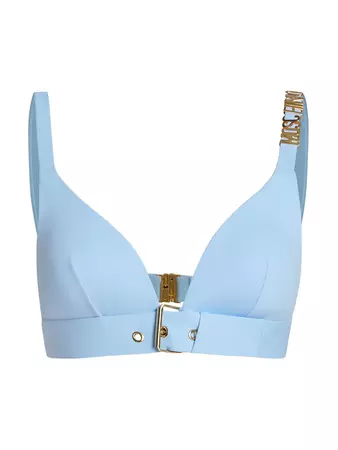 Shop Moschino Belted Triangle Bikini Top | Saks Fifth Avenue