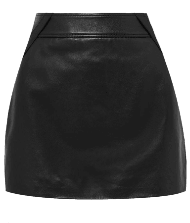 Leather mini skirt png