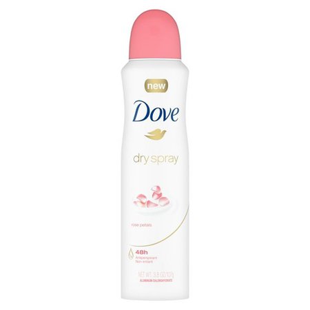 Dove Dry Spray Antiperspirant Deodorant Rose Petals - 3.8oz : Target