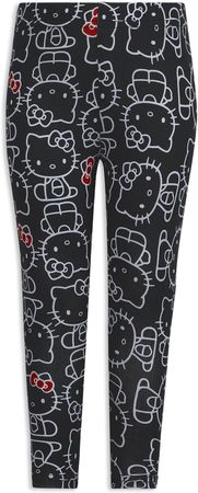Hello Kitty 2 Piece Long Sleeve T-Shirt with Functional Pocket and Multi Print Legging Set : Amazon.co.uk: Fashion