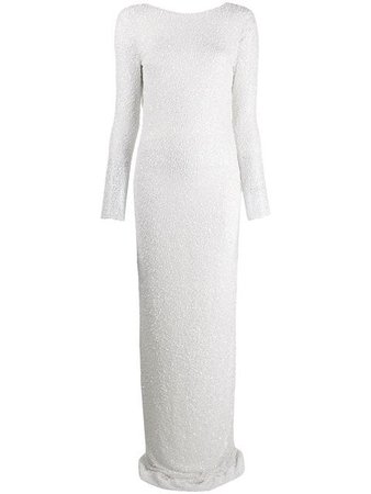 Balmain Pearl And Sequin Dress - Farfetch