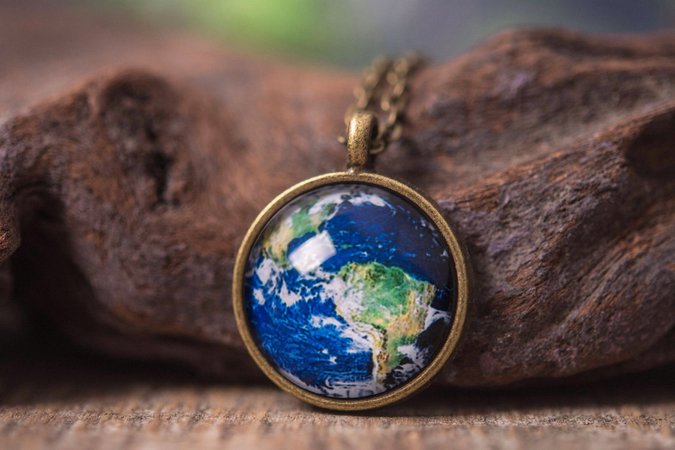 Earth day necklace