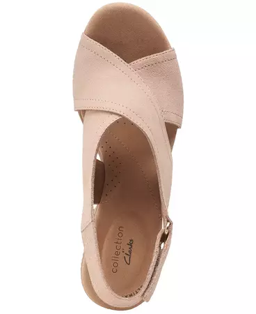 Clarks Women's Giselle Cove Slingback Platform Wedge Sandals - Macy's