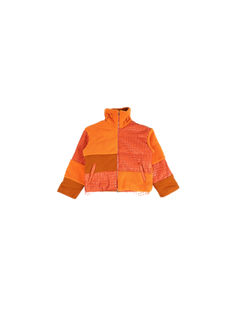 Who Decides War orange puffer coat outerwear