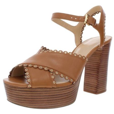 MICHAEL Michael Kors Womens Jessie Tan Platform Sandals 9 Medium (B,M) BHFO 1891 191936697607 | eBay
