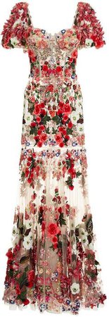 Dolce & Gabbana Embroidered Tulle Gown
