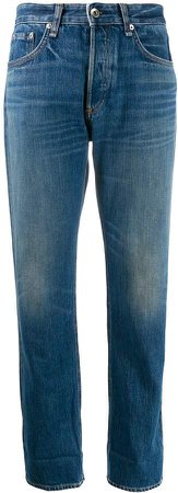 Jean cropped straight leg jeans