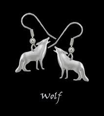 wolf earrings - Google Search