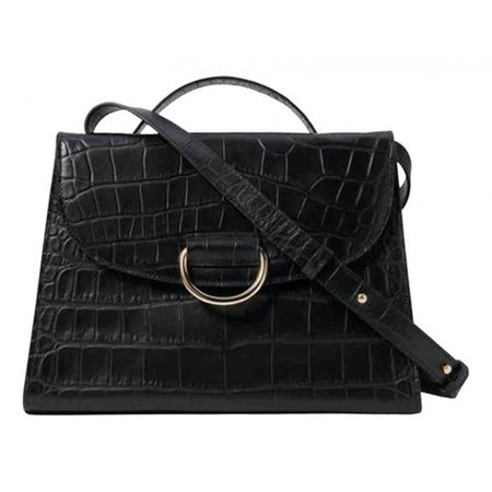 Leather handbag Little Liffner Black in Leather - 11848944