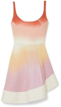 Flamenco Ombré Stretch-jersey Mini Dress - Pink
