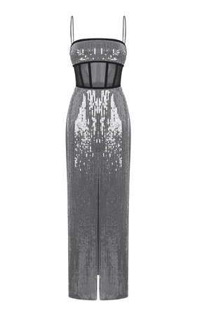 Rasario Sequined Corset Gown Size: 34