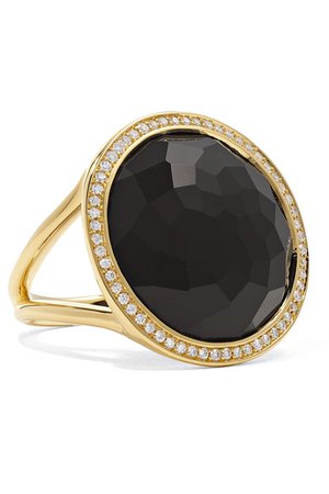 Ippolita | Lollipop 18-karat gold, onyx and diamond ring | NET-A-PORTER.COM