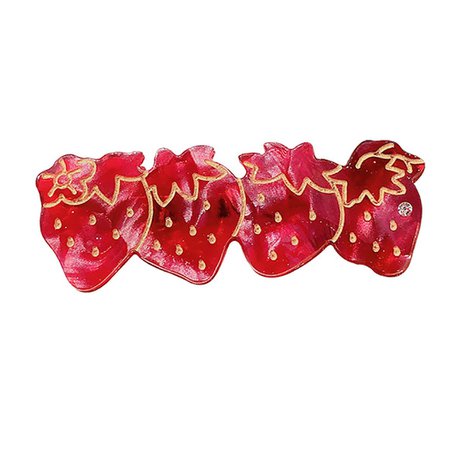 2019 New 6pcs Japan Acetate Hair Clip Sweet Strawberry Hairgrip Lovely Lolita Barrette Hairpin Hair Accessories for Women Girl-in Women's Hair Accessories from Apparel Accessories on AliExpress
