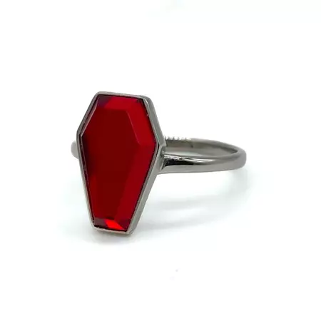 Blood Crypt Red Coffin Ring