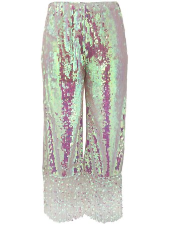 Circus Hotel Iridescent cropped trousers